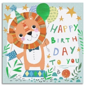 Children's Lion Birthday Card